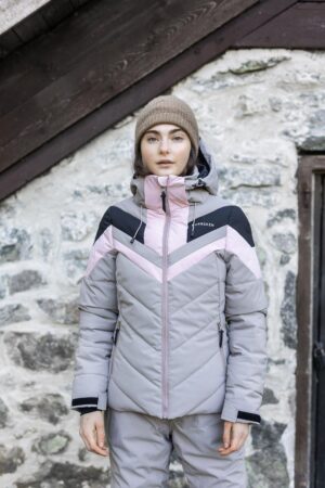 KVISLA SKIDJACKA STONE GRÅ – DAM